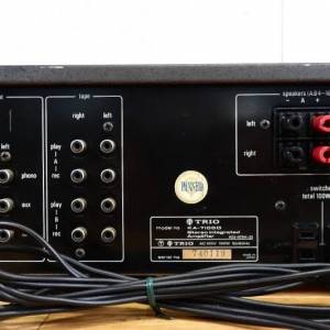 Trio Amplifier 日本制100v 機內各部件編排，都顯出KA-7100D是部高級機型，設計成熟...