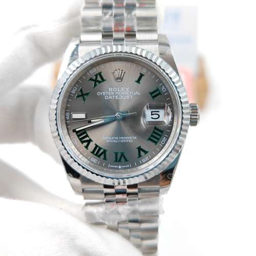 DateJust 41 SS  904L Steel Grey Roman Dial