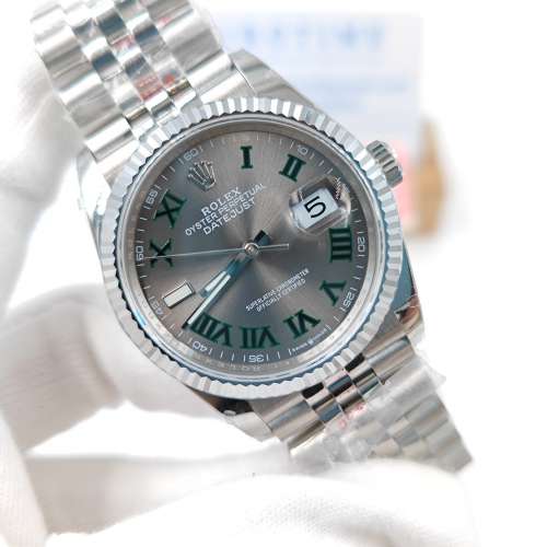 DateJust 41 SS  904L Steel Grey Roman Dial