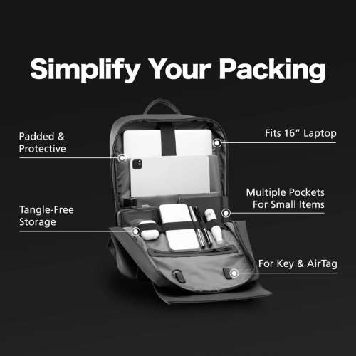 全新 Maverick & Co. Vista 防水輕便背包 Waterproof Backpack Plus Black 黑色 時...