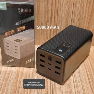 Mega Power Bank 50000 mAh. Super Fast Charge. 特大容量充電寶50000毫安時.22.5w ...