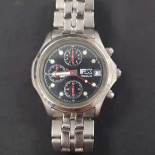 FX Titanium chronograph 手錶，剛剛更換全新電池 ，可交換其他手錶。