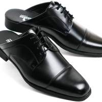 日本購 商務拖鞋涼鞋皮鞋 辦公室辦公桌工作 全新男裝 (真皮LEATHER SHOES NEW BALA...