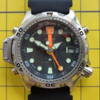 極罕有 Citizen Aqualand Promaster GN-4-S 5813-F80065 200m Black dial diver watch