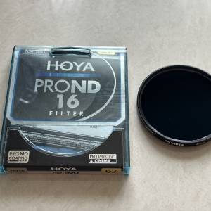 Hoya ND filter ND16 67mm