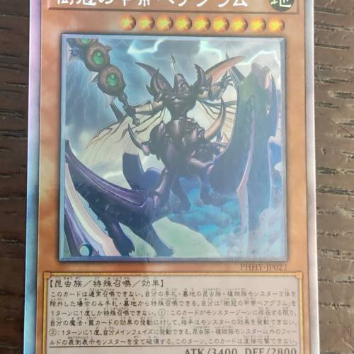 遊戲王 PHHY-JP021 樹冠の甲帝ベアグラム HR