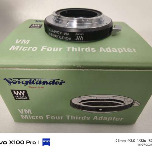 德國福倫達 Voigtlander  VM Micro Four Third Adapter M4/3 轉接環