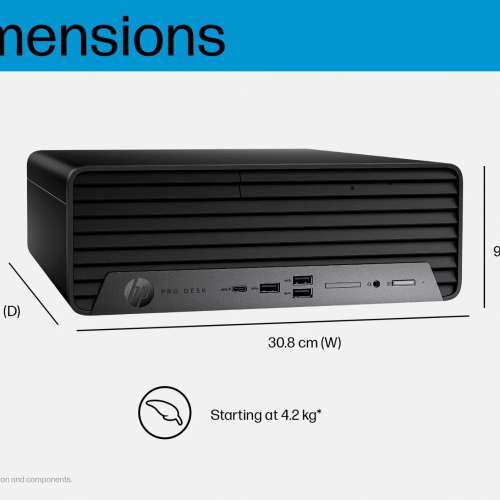 HP Pro SFF 400 G9 桌上型電腦 i7-12700, 16GB Ram, Nvidia T400, 1TB SSD, Wi-Fi6...