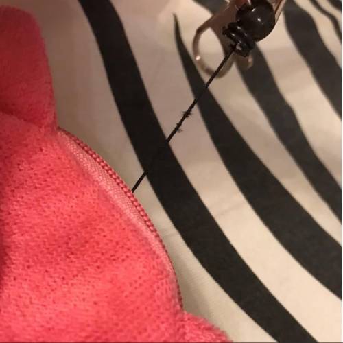 可愛貓咪八達通掛飾連碎銀袋 (深粉紅色) 不包括大手袋