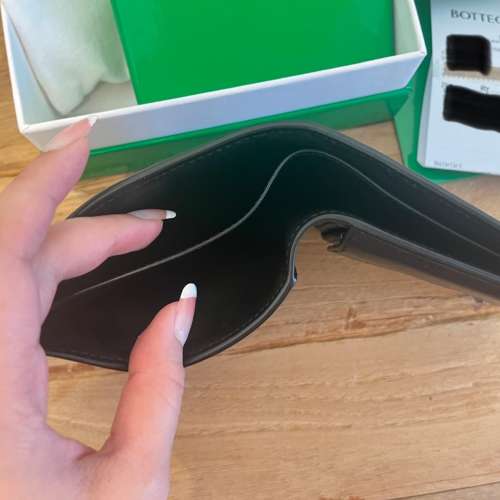 99%新 Bottega Veneta 黑色銀包