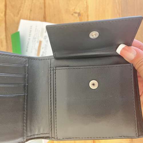 99%新 Bottega Veneta 黑色銀包