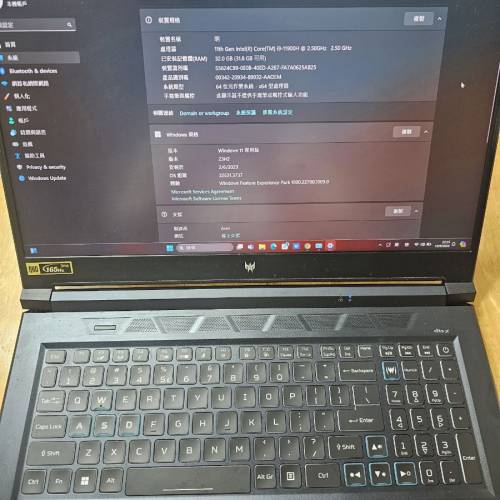 9成新 Acer Predator Helios 300 17.3吋 (165Hz, i9-11900H, 16GB+1TB SSD, RTX3060)
