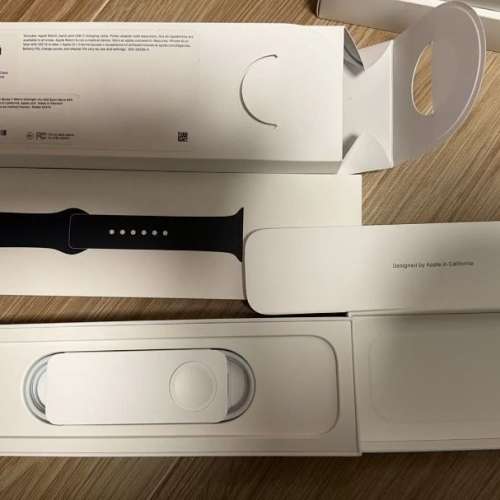 全新蘋果手錶全黑Apple Watch S7 45mm Midnight Alu Mid Sport Band GPS(N53)