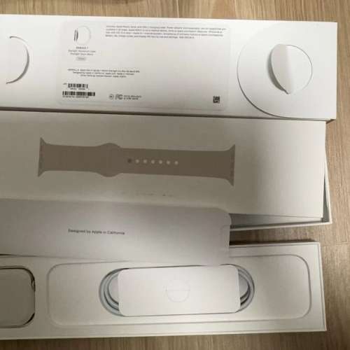 全新蘋果手錶Apple Watch S7 45mm Starlight Alu Star Sp Band(N63)