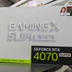 全新 MSI 微星 GAMING X SLIM WHITE GeForce RTX 4070 Super 12G OC 白色顯示卡