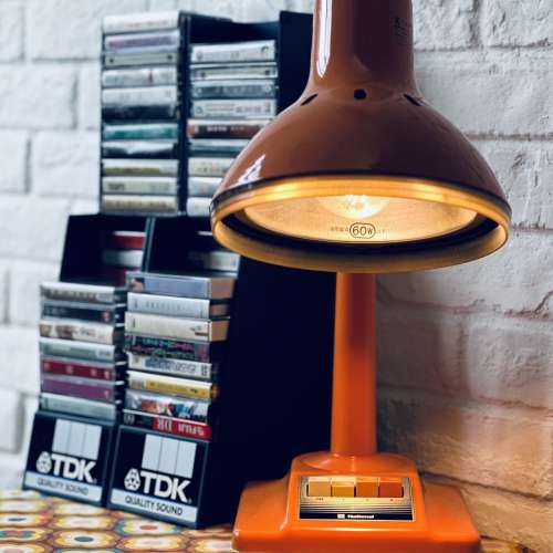 出售 昭和時期 vintage National樂聲牌 座枱燈一箋，100%正常，整體85%新，款式經典...