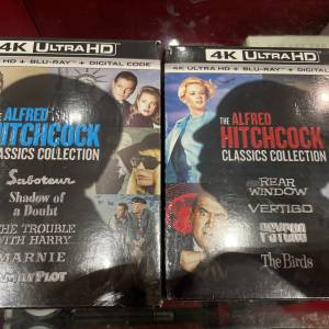 The Alfred Hitchcock Classics Collection 4K Ultra HD +Blu-Ray+Digital Code X2