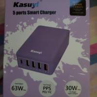 全新Kasuyi 63W Smart Charger (5 port)快差充電器