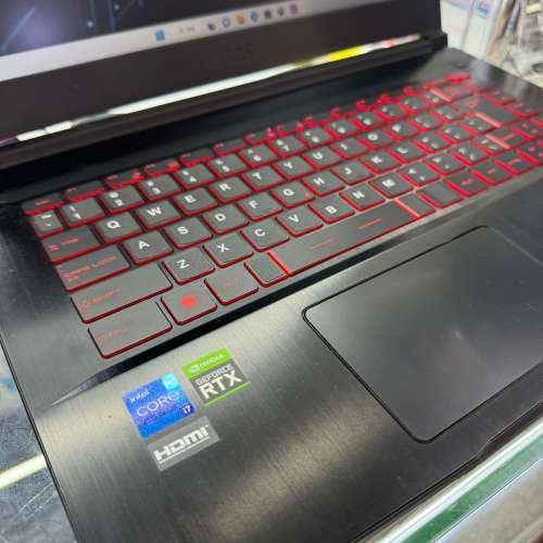 (荃灣實體店💓高質電競機) MSI  i7 11800H 16核/RTX3050ti/8,16gb ram/128,512gb ss...