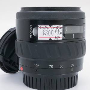 98% New Minolta 35-105mm F3.5-4.5 自動對焦鏡頭, 深水埗門市可購買