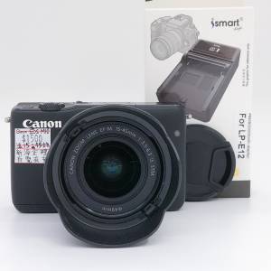 98% New Canon Eos M10 + 15-45mm F3.5-6.3 IS 相機套裝, 深水埗門市可購買