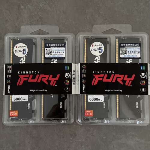 Kingston Fury Beast DDR5 16x2 6000mhz Ram x2