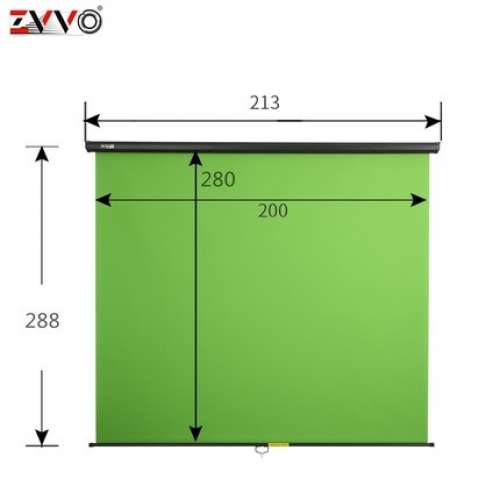 ZVVO Wall / Ceiling Mount Chromakey Green Screen Background (直播專用掛牆式綠...