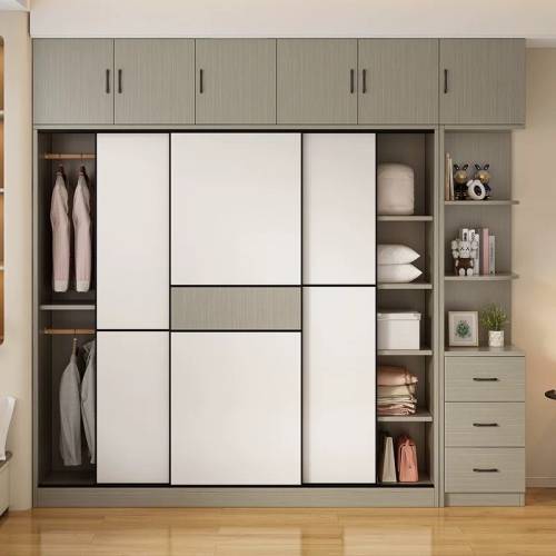 新款大容量衣櫃連頂櫃邊櫃 Wardrobe