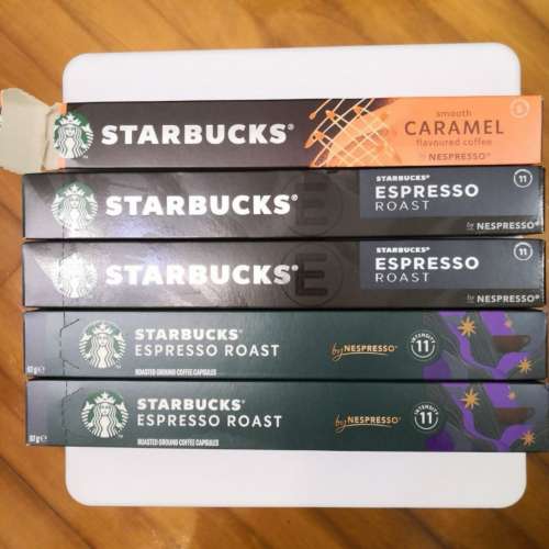 Starbucks® Espresso Roast Capsule, total 48 pcs, 4 boxes new, 1 box with 8 pcs