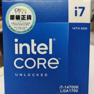 intel i7 14700K 香港行貨 全新未開封 有單有保養