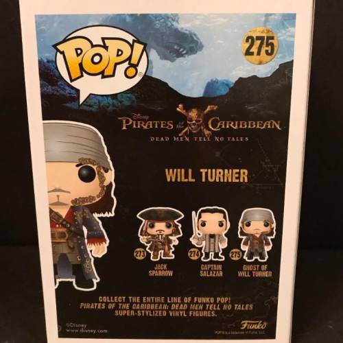 (275) FUNKO POP! Pirates Caribbean ~ Ghost of Will Turner (Vinyl Figure)