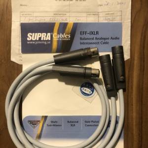 SUPRA EFF-L XLR 1M interconnect 訊號線