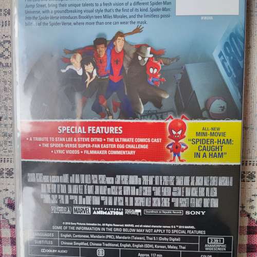 Spider- man 蜘蛛俠 INTO THE SPIDER-VERSE  漫畫DVD