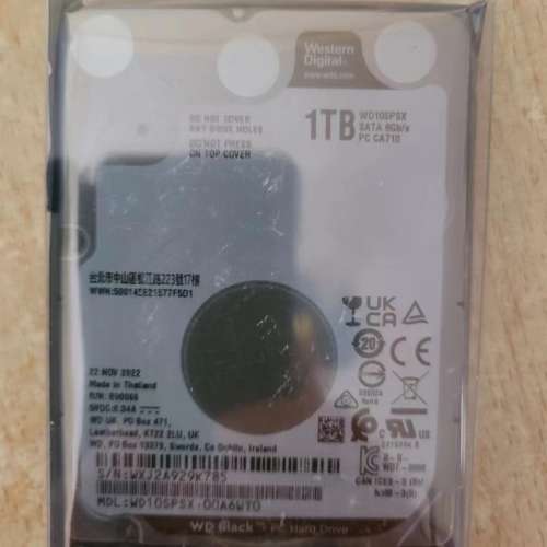 全新1TB硬盤2.5每個180&3.5 每個150