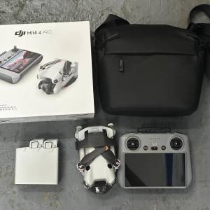 [觀塘實體店] 二手 DJI Mini4 Pro (DJI RC) Fly More Combo Plus 長續航暢飛套裝 (3...