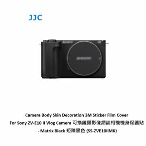 JJC 3M Sticker Film Cover For Sony ZV-E10 II Vlog Camera - 迷彩黑色 (SS-ZVE10...