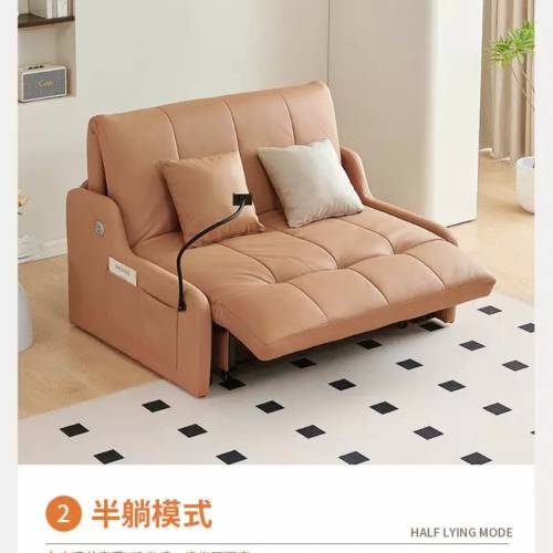 兩座位科技布智能無線遙控電動梳化床 Electric Sofa Bed