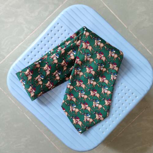 Duomo Milano ~ Green Horse Pattern Tie