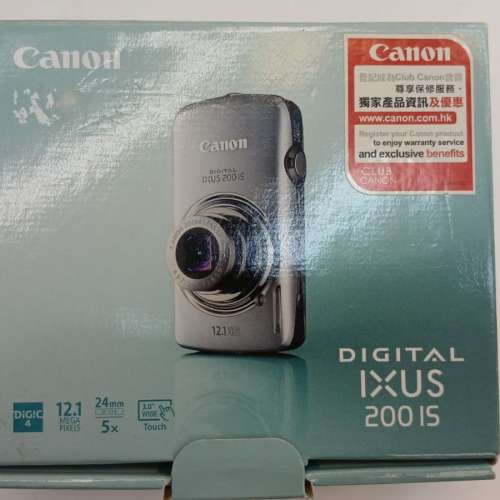 (日本制造CCD相機極品）Canon IXUS 200is Digital Camera