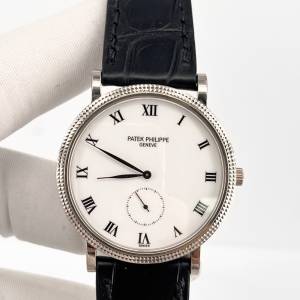 百达翡丽 Calatrava White Gold. Ref:3919G-001