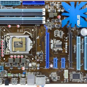 ASUS Socket 1156/Intel P55/CrossFireX/A&GbE/ATX Motherboard P7P55 LX + 背板