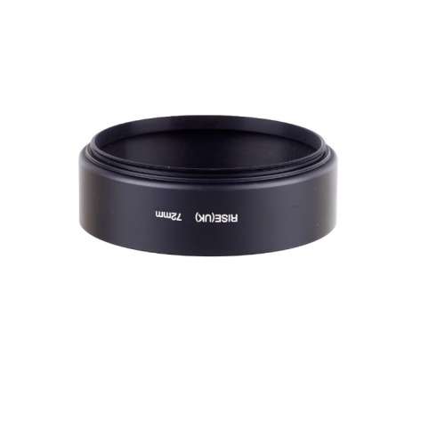 RISE(UK) 72mm Metal Screw-in Standard Lens Hood ( Designed For 72mm Filter Size)