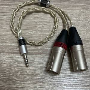 屏蔽金銀鈀 過機線 4.4 to XLR Jumper