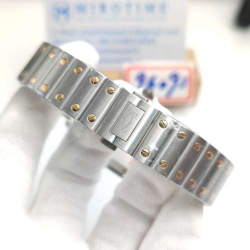 Santos de Cartier 35mm SS/YG White Dial