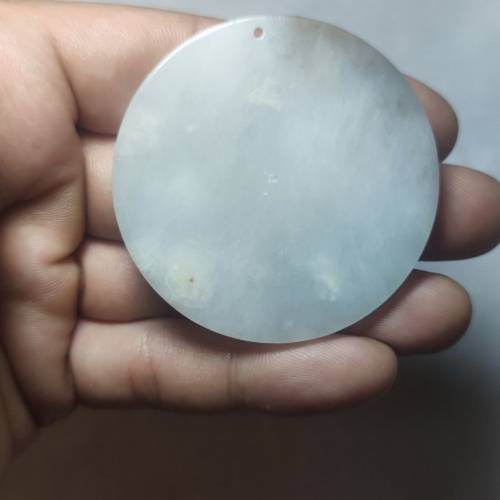 天然翡翠 冰如意山水觀音牌吊墜