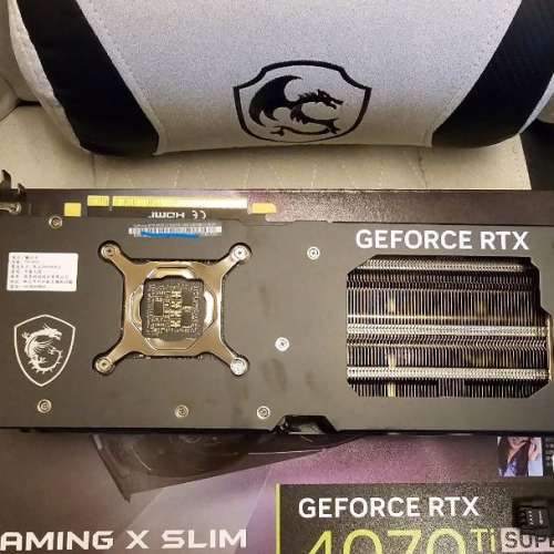 [行貨有單]薄卡 MSI GeForce RTX 4070 Ti SUPER 16GB GAMING X SLIM GDDR6X 可上 itx