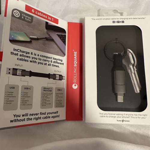 ROLLING SQUARE inCharge 6 六合一充電線
