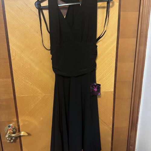 Playboy little halter black dress (Brand New)