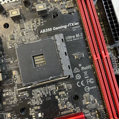已壞 ASrock AB350 gaming itx 底板