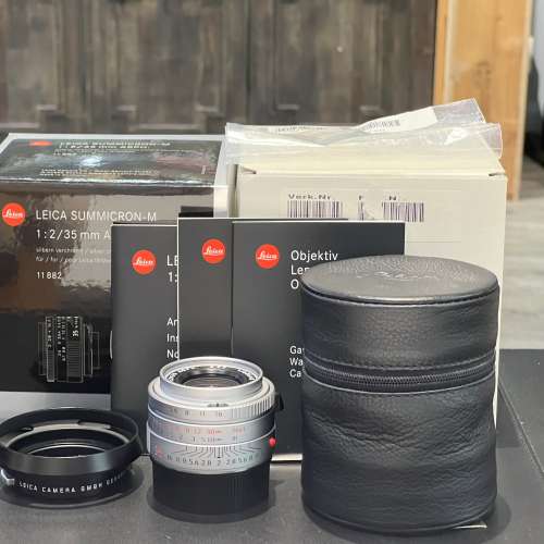 レンズ(単焦点) LEICA SUMMICRON-M 1:2/35 ASPH.11882 6bit Buy leica summicron-m 1:2/35mm asph. silver 11882 boxed hood pouch